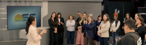 visita estúdios da NSC